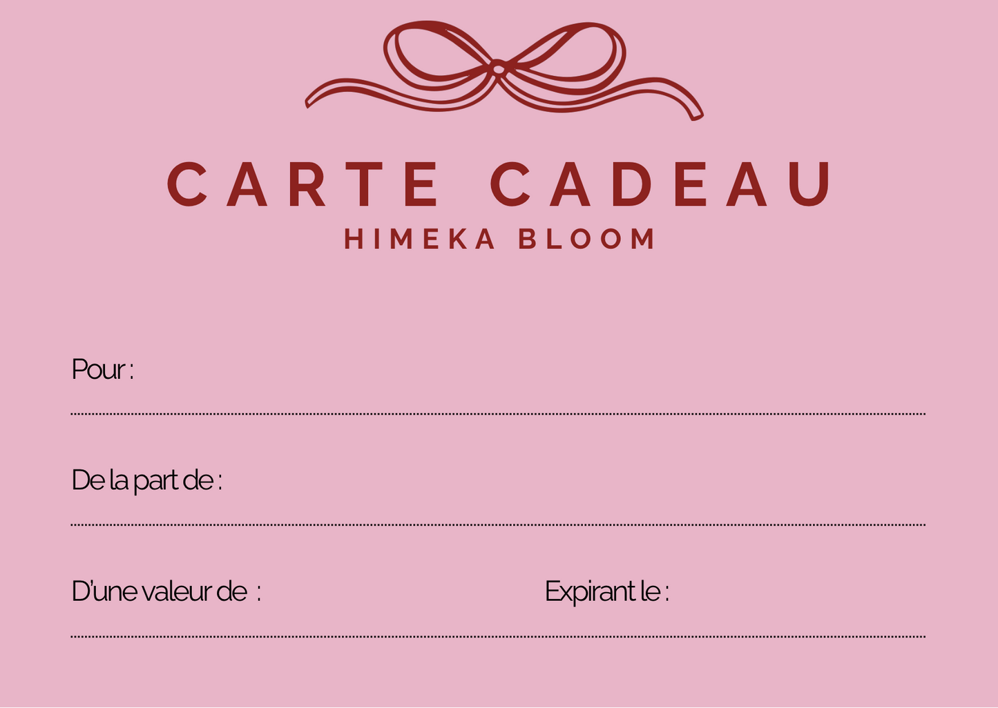 Carte cadeaux
